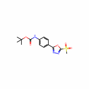 tert-butyl (4-(5-(methylsulfonyl)-1,3,4-oxadiazol-2-yl)phenyl)carbamate