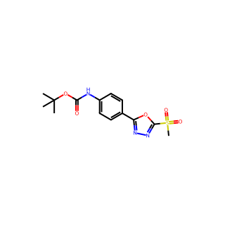 tert-butyl (4-(5-(methylsulfonyl)-1,3,4-oxadiazol-2-yl)phenyl)carbamate