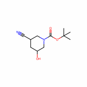 tert-Butyl 3-cyano-5-hydroxypiperidine-1-carboxylate