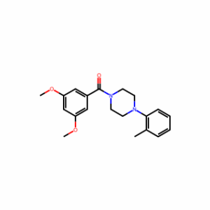 (3,5-Dimethoxyphenyl)[4-(2-methylphenyl)-1-piperazinyl]methanone