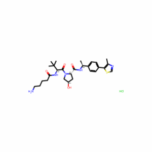 (2S,4R)-1-[(S)-2-[(5-Aminopentanoyl)amino]-3,3-dimethylbutanoyl]-4-hydroxy-N-[(S)-1-[4-(4-methylthiazol-5-yl)phenyl]ethyl]pyrrolidine-2-carboxamide hydrochloride