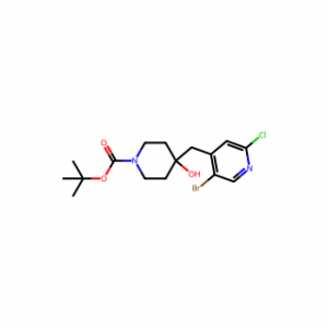 tert-butyl 4-[(5-bromo-2-chloro-4-pyridyl)methyl]-4-hydroxy-piperidine-1-carboxylate