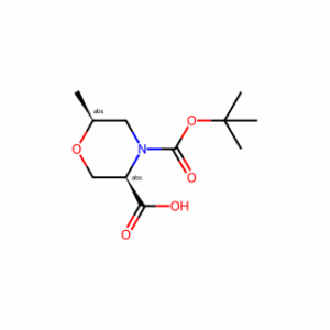 (3R,6S)-4-[(tert-butoxy)carbonyl]-6-methylmorpholine-3-carboxylic acid