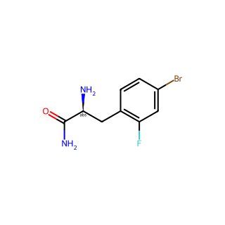 (2S)-2-amino-3-(4-bromo-2-fluoro-phenyl)propanamide