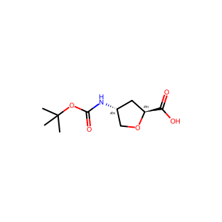(2S,4R)-4-((tert-Butoxycarbonyl)amino)tetrahydrofuran-2-carboxylic acid