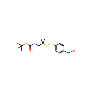 tert-Butyl (2-((4-(hydroxymethyl)phenyl)disulfaneyl)-2-methylpropyl)carbamate