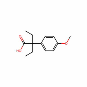 α,α-Diethyl-4-methoxybenzeneacetic acid