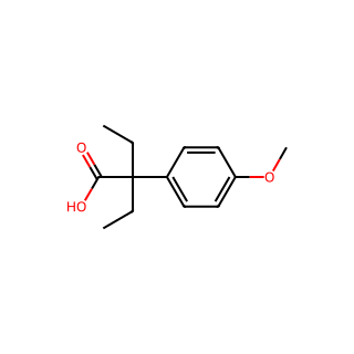 α,α-Diethyl-4-methoxybenzeneacetic acid