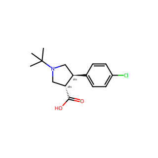(3S,4R)-1-tert-butyl-4-(4-chlorophenyl)pyrrolidine-3-carboxylic acid