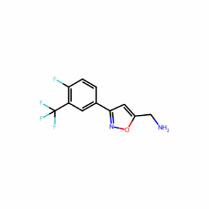 (3-(4-Fluoro-3-(trifluoromethyl)phenyl)isoxazol-5-yl)methanamine