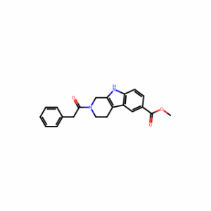 Methyl 2,3,4,9-tetrahydro-2-(2-phenylacetyl)-1H-pyrido[3,4-b]indole-6-carboxylate