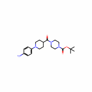 tert-Butyl 4-(1-(4-aminophenyl)piperidine-4-carbonyl)piperazine-1-carboxylate