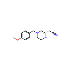 (S)-2-(4-(4-Methoxybenzyl)piperazin-2-yl)acetonitrile