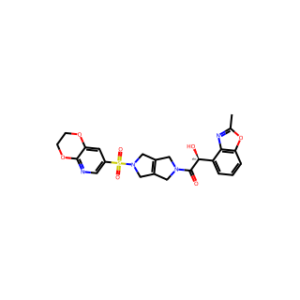 (S)-1-(5-((2,3-Dihydro-[1,4]dioxino[2,3-b]pyridin-7-yl)sulfonyl)-3,4,5,6-tetrahydropyrrolo[3,4-c]pyrrol-2(1H)-yl)-2-hydroxy-2-(2-methylbenzo[d]oxazol-4-yl)ethan-1-one