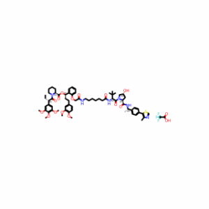 (1R)-3-(3,4-dimethoxyphenyl)-1-(2-{[(6-{[(2S)-1-[(2S,4R)-4-hydroxy-2-{[(1S)-1-[4-(4-methyl-1,3-thiazol-5-yl)phenyl]ethyl]carbamoyl}pyrrolidin-1-yl]-3,3-dimethyl-1-oxobutan-2-yl]carbamoyl}hexyl)carbamoyl]methoxy}phenyl)propyl (2S)-1-[(2S)-2-(3,4,5-trimetho