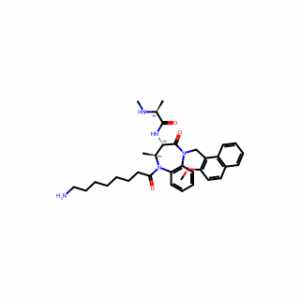 (2S)-N-[(2S,3S)-1-(8-Amino-1-oxooctyl)-2,3,4,5-tetrahydro-5-[(2-methoxy-1-naphthalenyl)methyl]-2-methyl-4-oxo-1H-1,5-benzodiazepin-3-yl]-2-(methylamino)propanamide