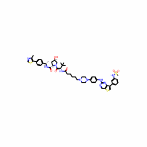 (2S,4R)-4-hydroxy-1-[(2S)-2-{6-[4-(4-{[7-(3-methanesulfonamidophenyl)thieno[3,2-d]pyrimidin-2-yl]amino}phenyl)piperazin-1-yl]hexanamido}-3,3-dimethylbutanoyl]-N-[(1S)-1-[4-(4-methyl-1,3-thiazol-5-yl)phenyl]ethyl]pyrrolidine-2-carboxamide