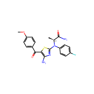 (S)-2-((4-Amino-5-(4-methoxybenzoyl)thiazol-2-yl)(4-fluorophenyl)amino)propanamide