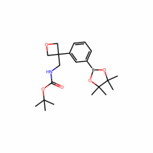 tert-Butyl ((3-(3-(4,4,5,5-tetramethyl-1,3,2-dioxaborolan-2-yl)phenyl)oxetan-3-yl)methyl)carbamate