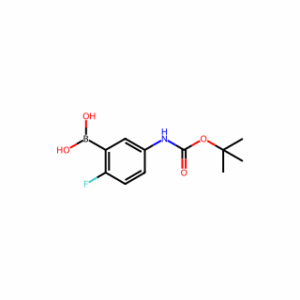 (5-((tert-Butoxycarbonyl)amino)-2-fluorophenyl)boronic acid