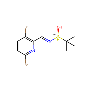(S,Z)-N-((3,6-Dibromopyridin-2-yl)methylene)-2-methylpropane-2-sulfinamide