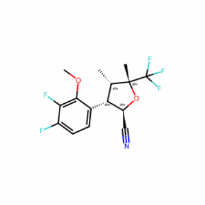 (2R,3S,4S,5R)-3-(3,4-Difluoro-2-methoxyphenyl)-4,5-dimethyl-5-(trifluoromethyl)tetrahydrofuran-2-carbonitrile