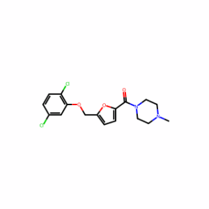 (5-((2,5-Dichlorophenoxy)methyl)furan-2-yl)(4-methylpiperazin-1-yl)methanone