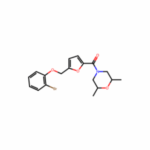 (5-((2-Bromophenoxy)methyl)furan-2-yl)(2,6-dimethylmorpholino)methanone