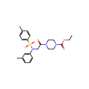 Ethyl 4-(N-(m-tolyl)-N-tosylglycyl)piperazine-1-carboxylate