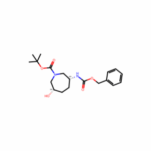 tert-butyl (3R,6S)-3-{[(benzyloxy)carbonyl]amino}-6-hydroxyazepane-1-carboxylate