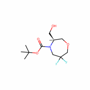 tert-butyl 6,6-difluoro-3-(hydroxymethyl)-1,4-oxazepane-4-carboxylate