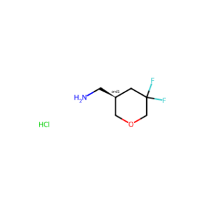 (5,5-difluorotetrahydropyran-3-yl)methanamine;hydrochloride