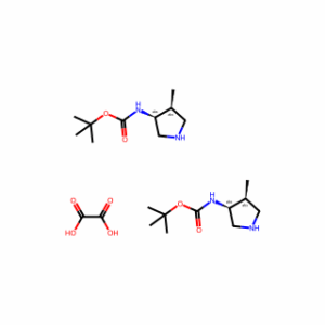 tert-butyl N-[(3S,4S)-4-methylpyrrolidin-3-yl]carbamate;hemi(oxalic acid)