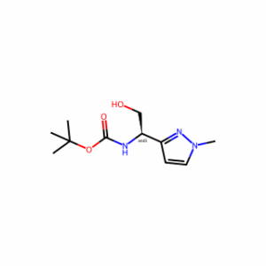 tert-butyl N-[2-hydroxy-1-(1-methylpyrazol-3-yl)ethyl]carbamate