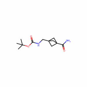 tert-butyl N-[(3-carbamoyl-1-bicyclo[1.1.1]pentanyl)methyl]carbamate