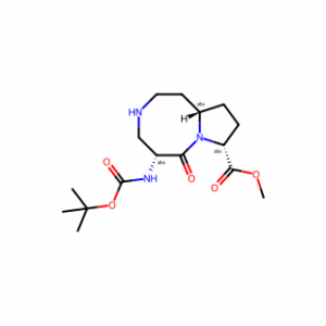 Methyl (5R,8R,10aS)-5-((tert-butoxycarbonyl)amino)-6-oxodecahydropyrrolo[1,2-a][1,5]diazocine-8-carboxylate