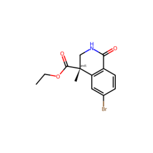 ethyl 6-bromo-4-methyl-1-oxo-2,3-dihydroisoquinoline-4-carboxylate