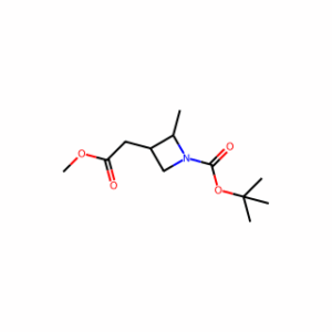 tert-butyl 3-(2-methoxy-2-oxo-ethyl)-2-methyl-azetidine-1-carboxylate