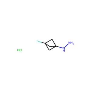 (3-Fluorobicyclo[1.1.1]pentan-1-yl)hydrazine hydrochloride