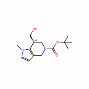 tert-butyl 7-(hydroxymethyl)-1-methyl-6,7-dihydro-4H-pyrazolo[4,3-c]pyridine-5-carboxylate