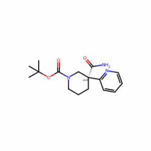 tert-butyl 3-carbamoyl-3-(2-pyridyl)piperidine-1-carboxylate