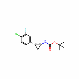 tert-butyl N-[trans-2-(4-chloro-3-fluoro-phenyl)cyclopropyl]carbamate