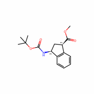 Methyl (1R,3S)-3-((tert-butoxycarbonyl)amino)-2,3-dihydro-1H-indene-1-carboxylate