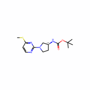 tert-butyl N-[1-(4-methylsulfanylpyrimidin-2-yl)pyrrolidin-3-yl]carbamate