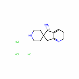 spiro[5,7-dihydrocyclopenta[b]pyridine-6,4′-piperidine]-5-amine;trihydrochloride