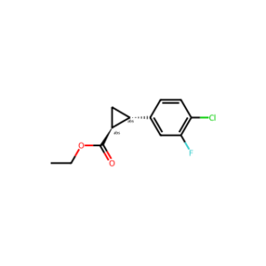 ethyl trans-2-(4-chloro-3-fluoro-phenyl)cyclopropanecarboxylate