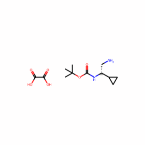 tert-butyl N-[(1S)-2-amino-1-cyclopropyl-ethyl]carbamate;oxalic acid