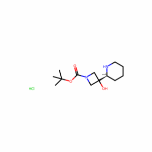 tert-butyl 3-hydroxy-3-(2-piperidyl)azetidine-1-carboxylate;hydrochloride