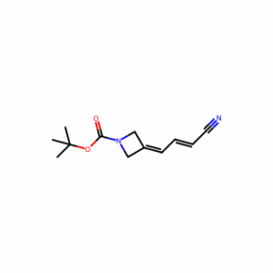 tert-butyl 3-(3-cyanoprop-2-enylidene)azetidine-1-carboxylate