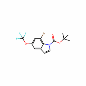 tert-Butyl 7-bromo-5-(trifluoromethoxy)-1H-indole-1-carboxylate